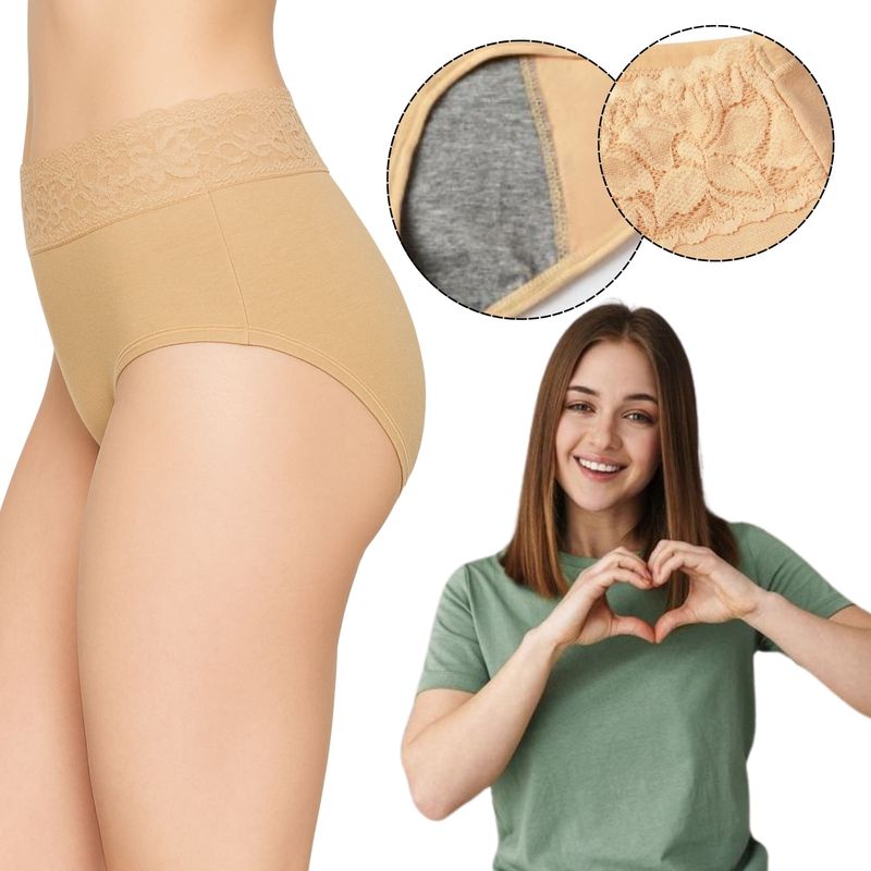 GENERICO - Pantys Panties Bragas Cucos Menstruales 4 Capas Absorbentes