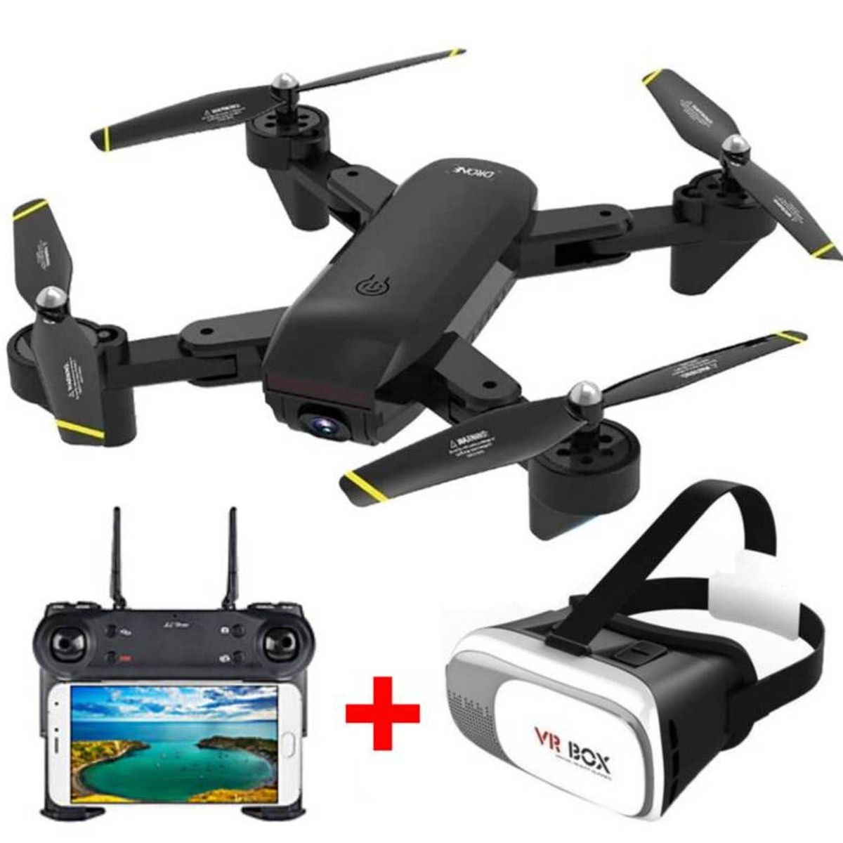ONE PIXEL - Drone Plegable Con Doble Cámara Wifi 1080p Full HD Dm107s