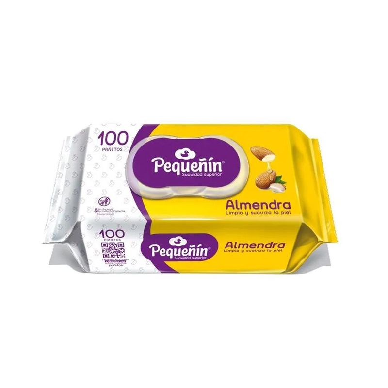 PEQUEÑIN - Toallitas Humedas Pequeñin Almendra X 100 Unidades