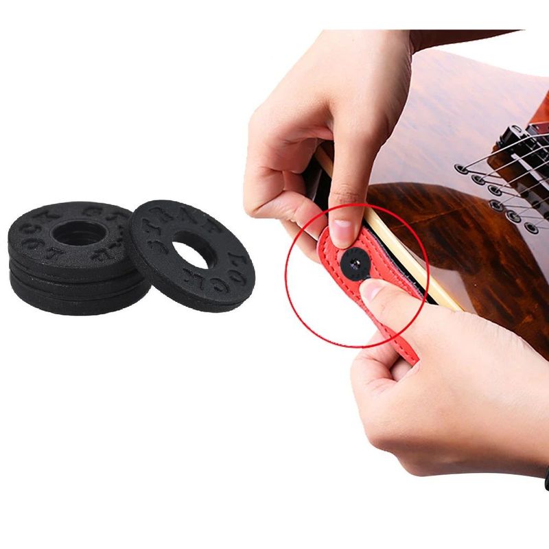 GENERICO - Pines De Bloqueo Para Correa De Guitarra Silicona 1 Par