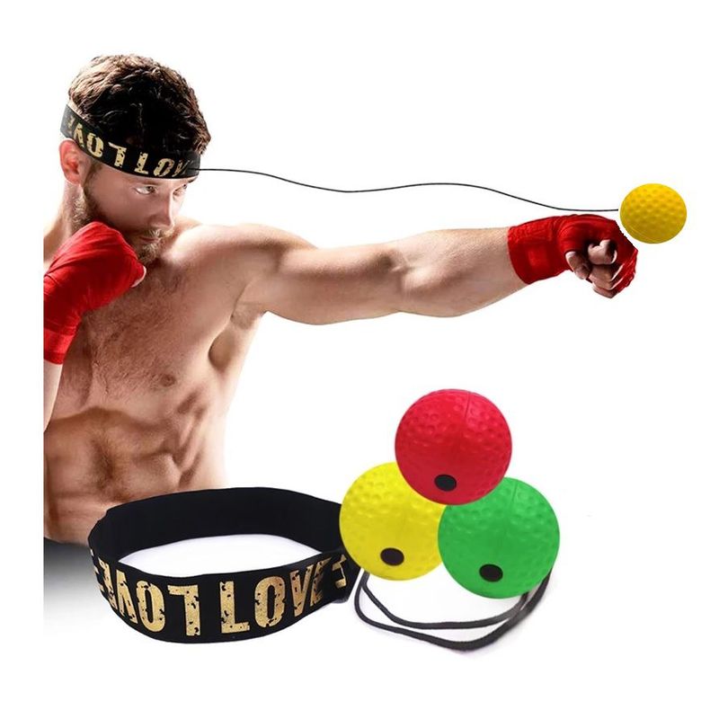 GENERICO - Bola Pelota Entrenamiento De Boxeo  Mejora Reflejos Negro