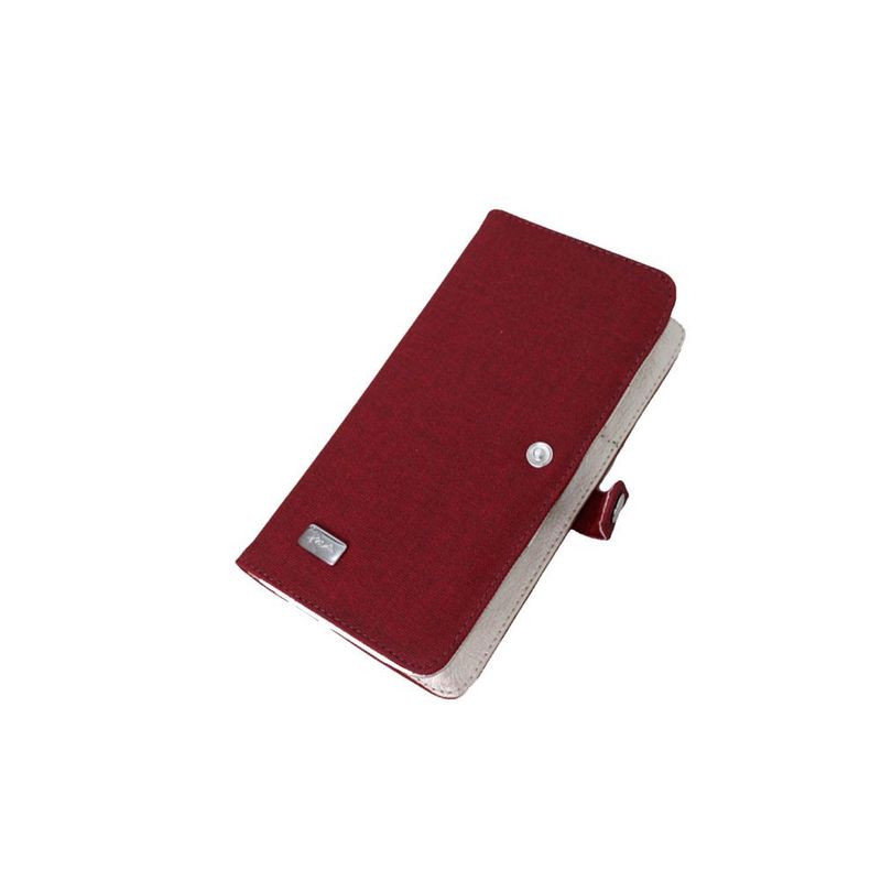 ROSE - Billetera de mujer dama porta pasaporte color rojo_.