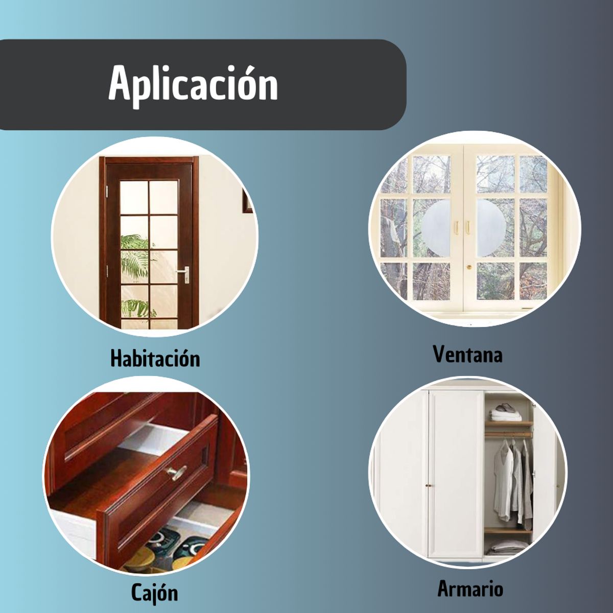 GENERICO - Cinta Adhesiva Repele Ruido Polvo Ventanas Puertas Gris
