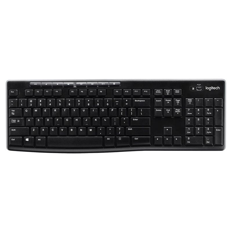 LOGITECH - Teclado Inalámbrico Logitech K270 Qwerty Español Color Negro