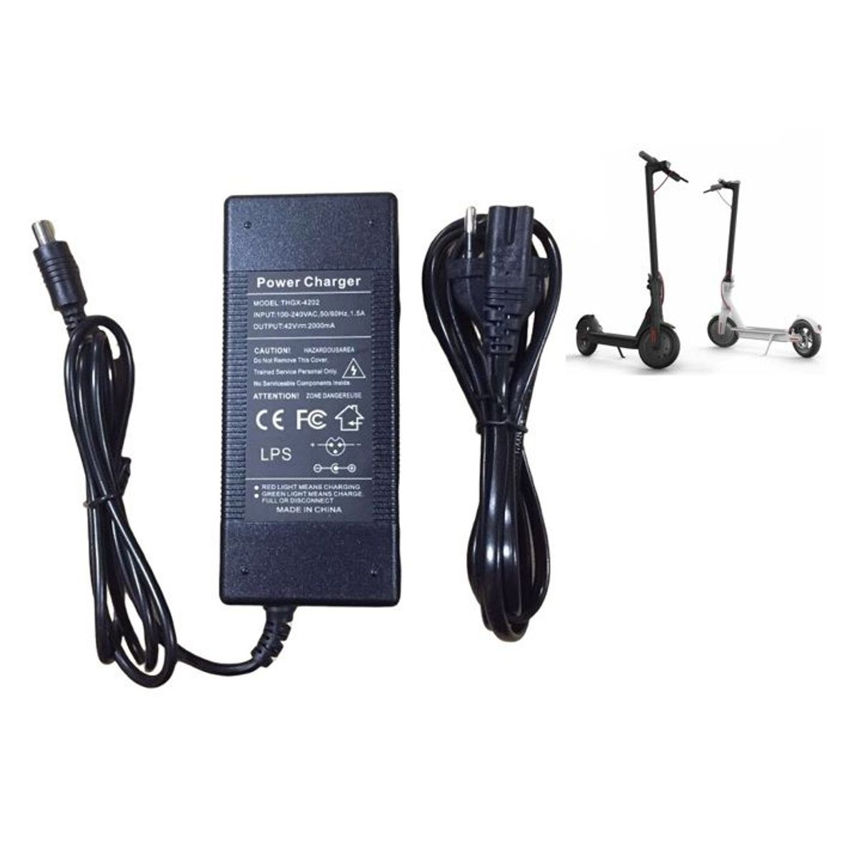 GENERICO - Adaptador CargadorPara Patineta Electica Xiaomi M365 42v 2a