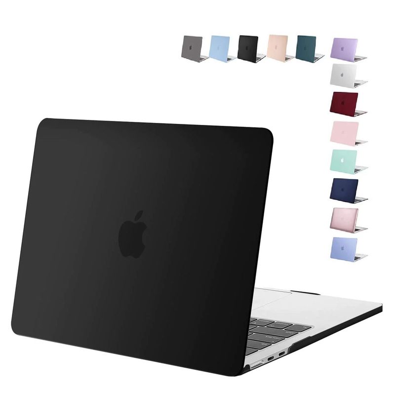 GENERICO - Carcasa Protector Mate Para Macbook Air 13 M2 2022 A2681 - Negro