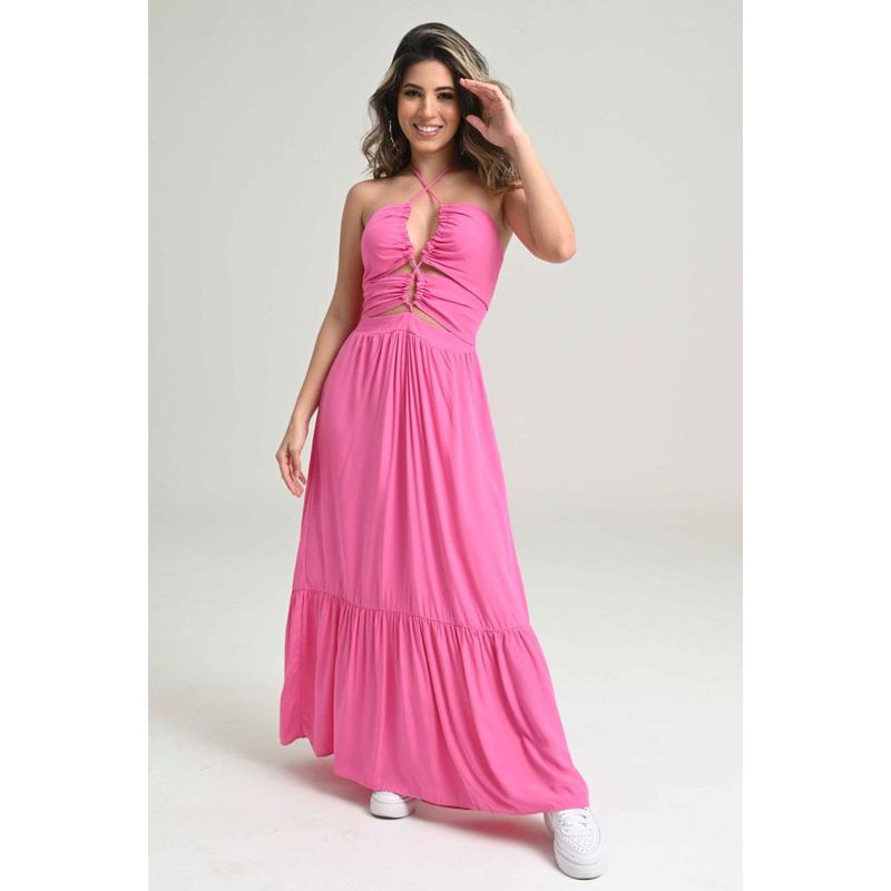 RAGGED - Vestido marruecos Fucsia Ragged