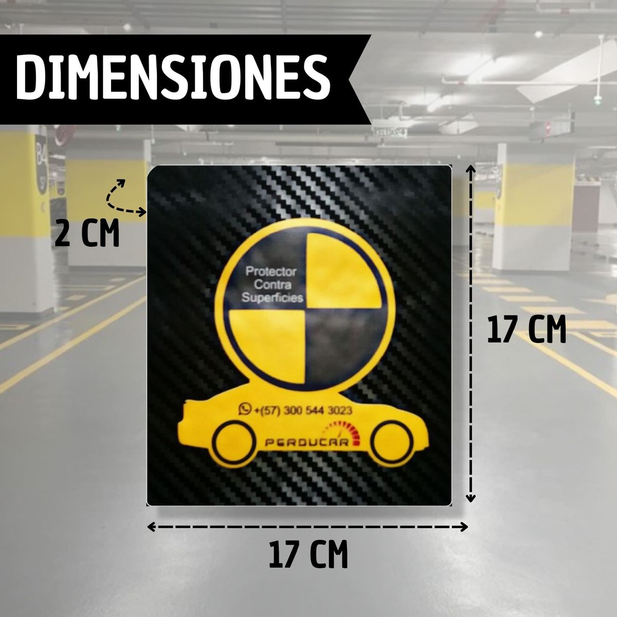 GENERICO - Protector De Pared Esquina Parqueadero Antirayon Perduoutlet