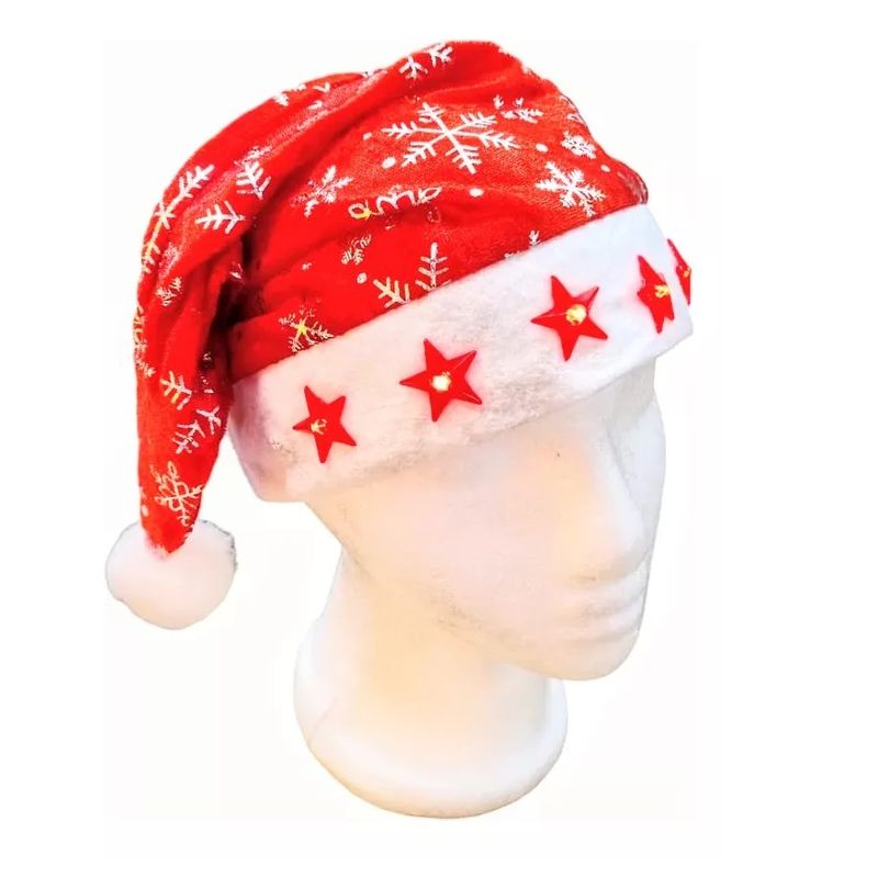 MIELTECH - 12 Gorros Navidad luces luz led Fiestas Empresariales Hora Loca