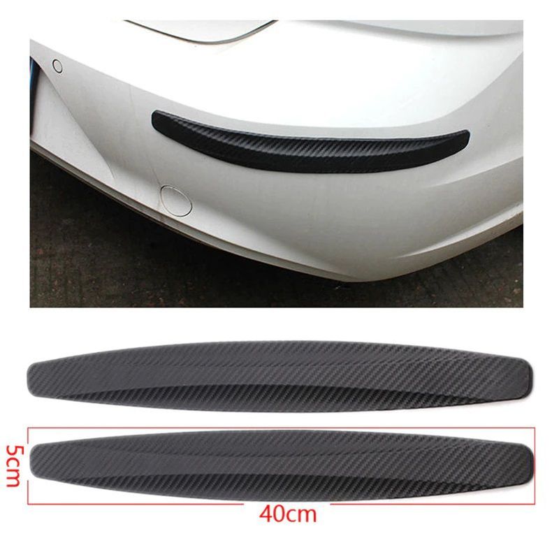 GENERICO - Protectores Bumper Parachoques  Rayones Adhesivo Negro