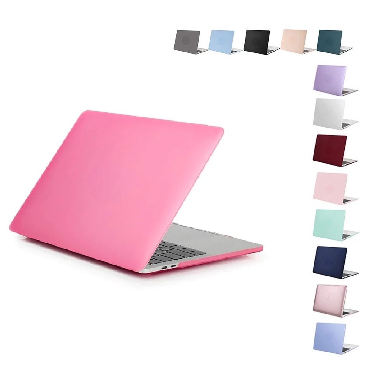 GENERICO - Carcasa Protector Para Macbook Pro 14 Chip M1 a M5 2021 a 2025 Antideslizante Mate - Color Rosado