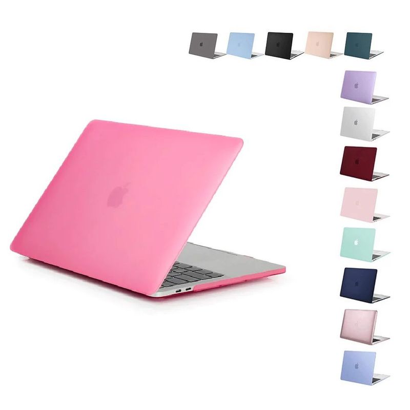 GENERICO - Carcasa Protector Antideslizante Mate Para Macbook Pro 14 - Rosado