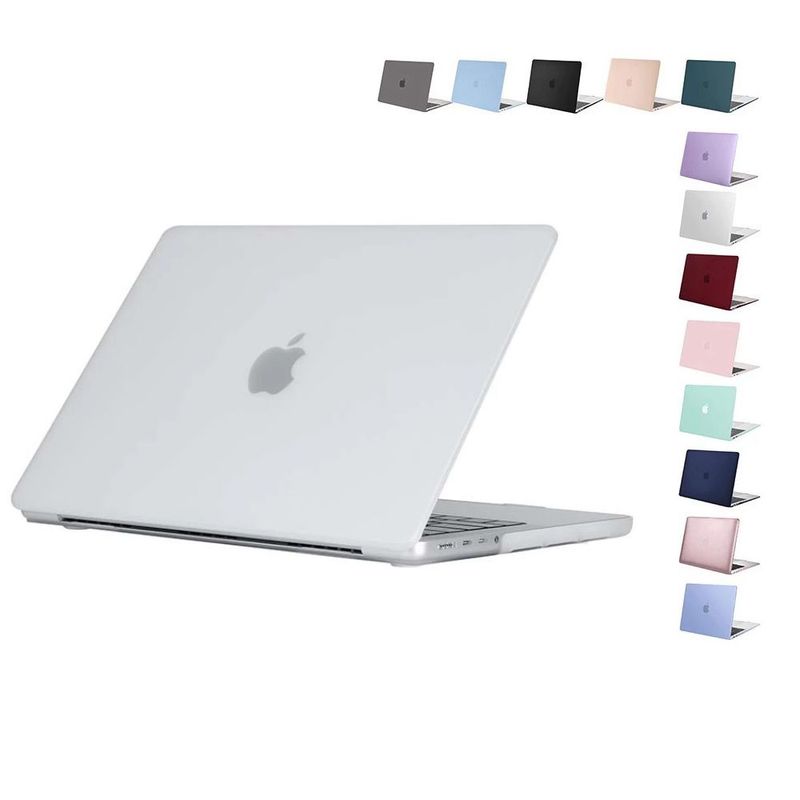 GENERICO - Carcasa Protector Antideslizante Mate Para Macbook Pro 14 - Transparen