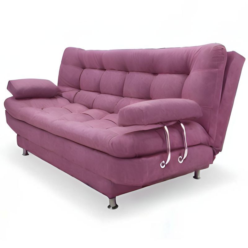 GENERICO - SOFA CAMA MINESOTA 3 PUESTOS CON BRAZOS ROSA.