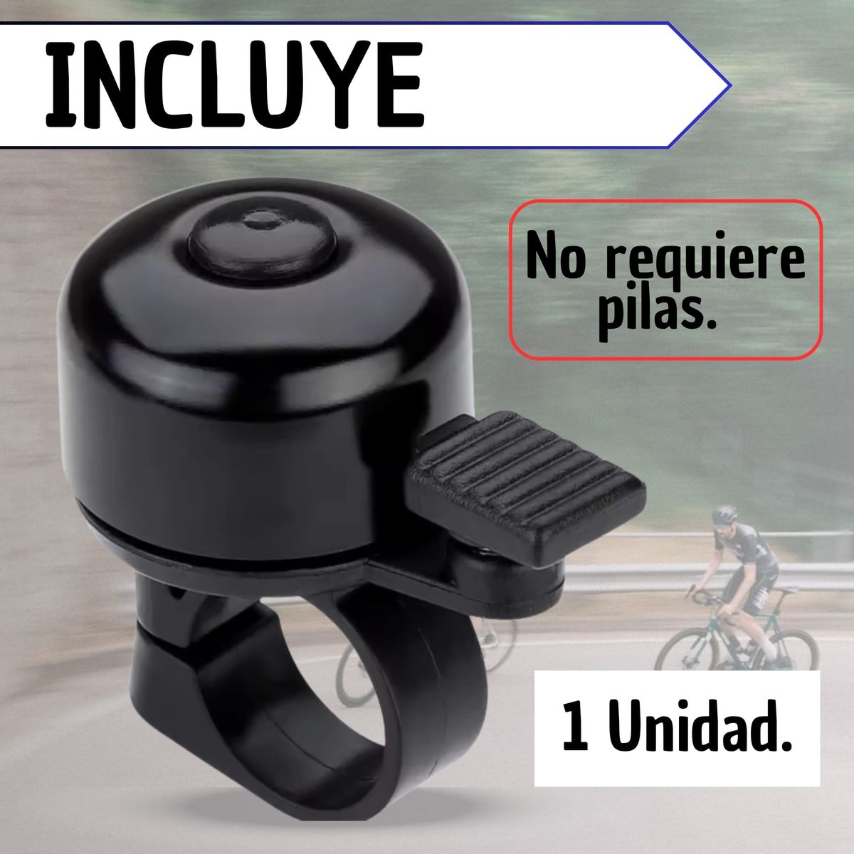 GENERICO - Pito Timbre Campanilla Para Bicicleta Sonido Fuerte