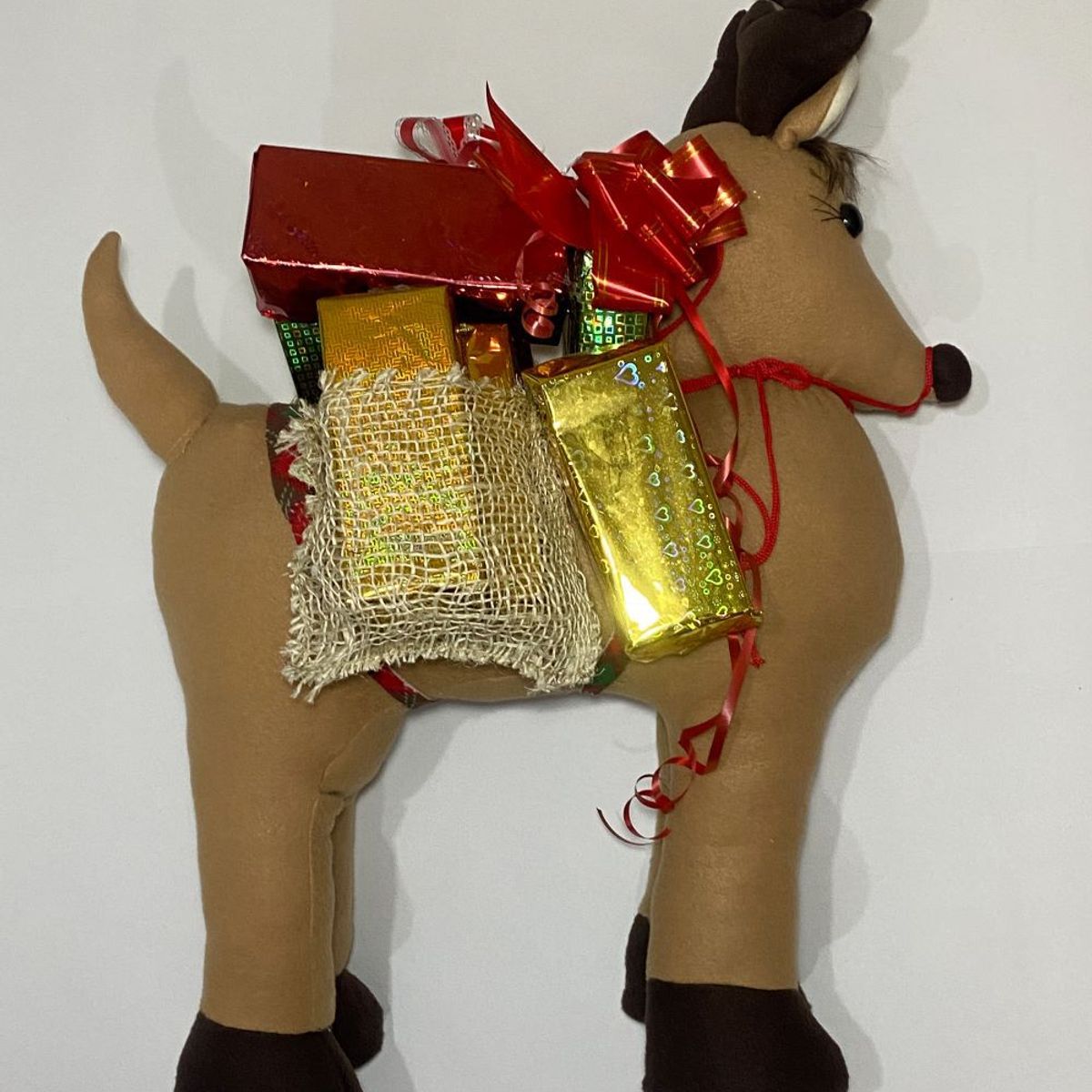 GENERICO - Muñeco de navidad Reno con Regalos