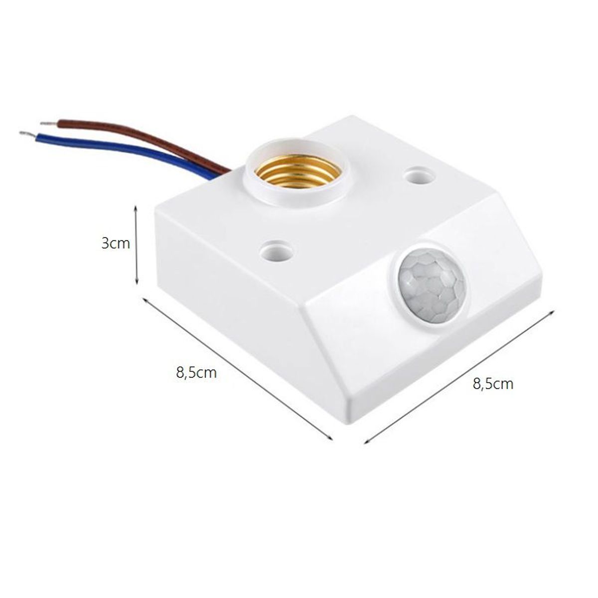 GENERICO - Roseta Sensor De Movimiento Control De Luz Y Tiempo