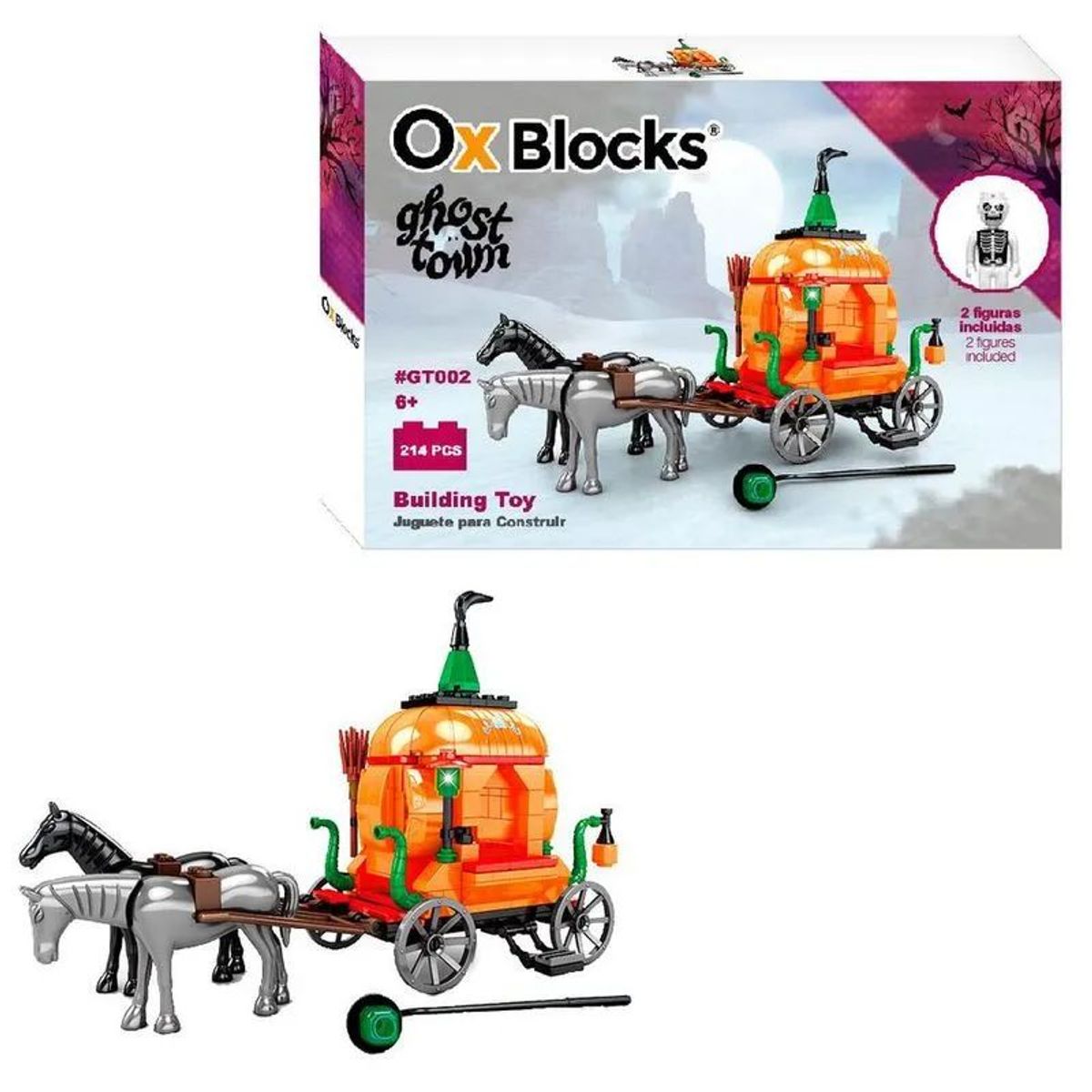 OX BLOCKS - Set De Construcción Ghost Town 214 Bloques Para Armar