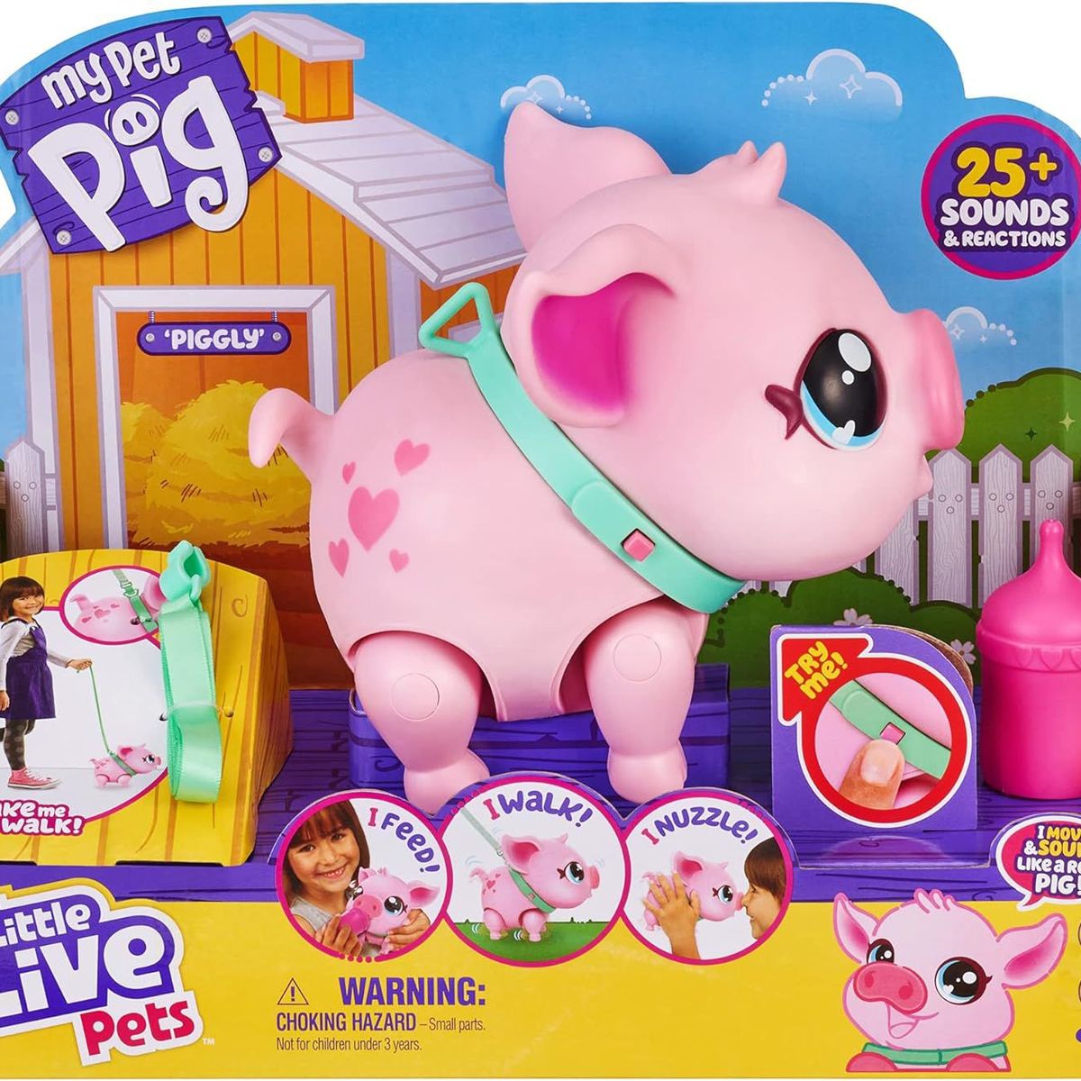 LITTLE LIVE PETS - Juguete Cerdito Interactivo My Pet Pig Little Live Pets