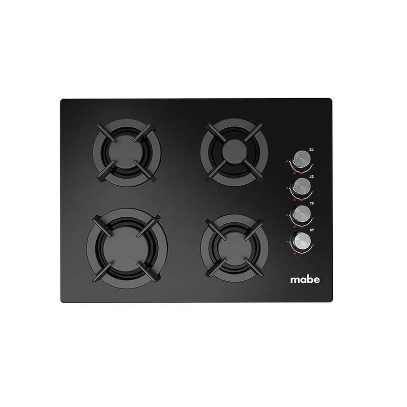MABE - Cubierta Mabe 60 Cm a Gas Natural 110V 4 Puestos Negro PM6046V0