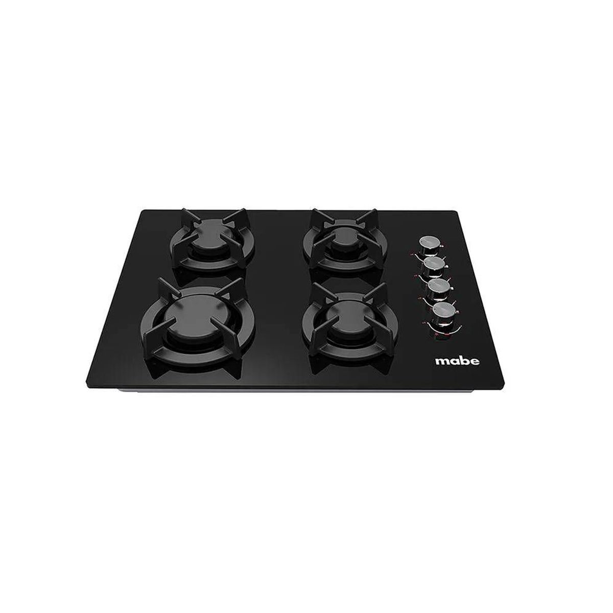 MABE - Cubierta Mabe 60 Cm a Gas Natural 110V 4 Puestos Negro PM6046V0