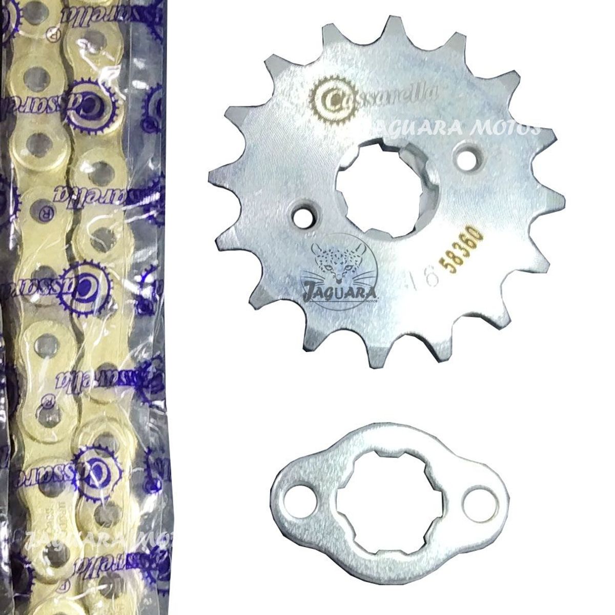GENERICO - Kit Arrastre Xr 150 L Honda Cadena Dorada Cassarella