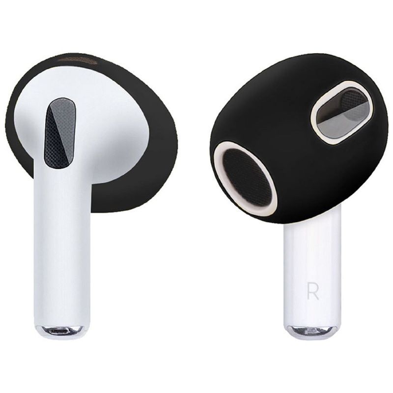 GENERICO - Protector En Silicona Para Audifonos A¡rpods 3 Negro
