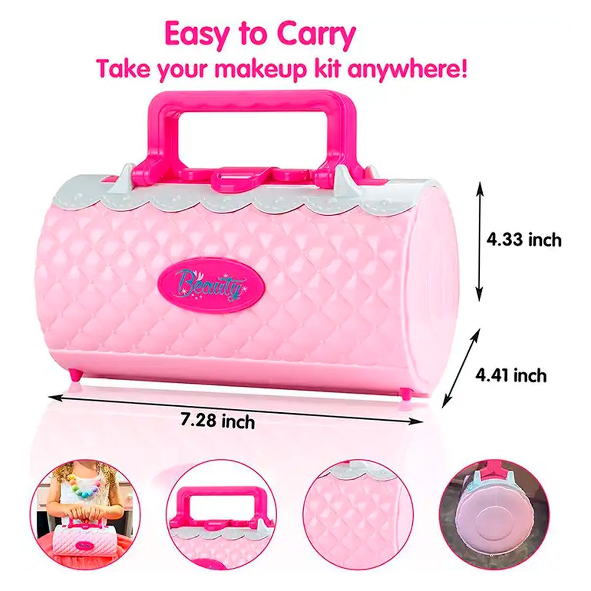 GENERICO - Set Maletin Neceser Belleza Maquillaje Real Espejo Rectangul