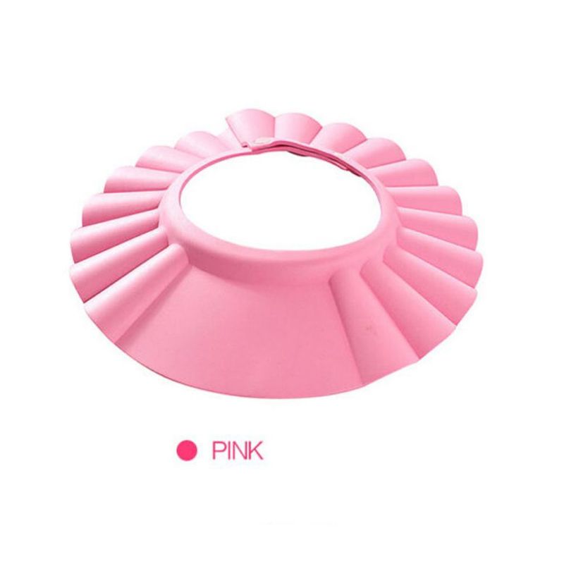 GENERICO - Gorro De Baño Sombrero Ducha Niños Bebes Ajustable Rosa