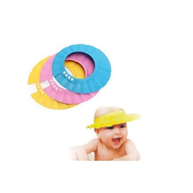 GENERICO - Gorro De Baño Sombrero Ducha Niños Bebes Ajustable Azul