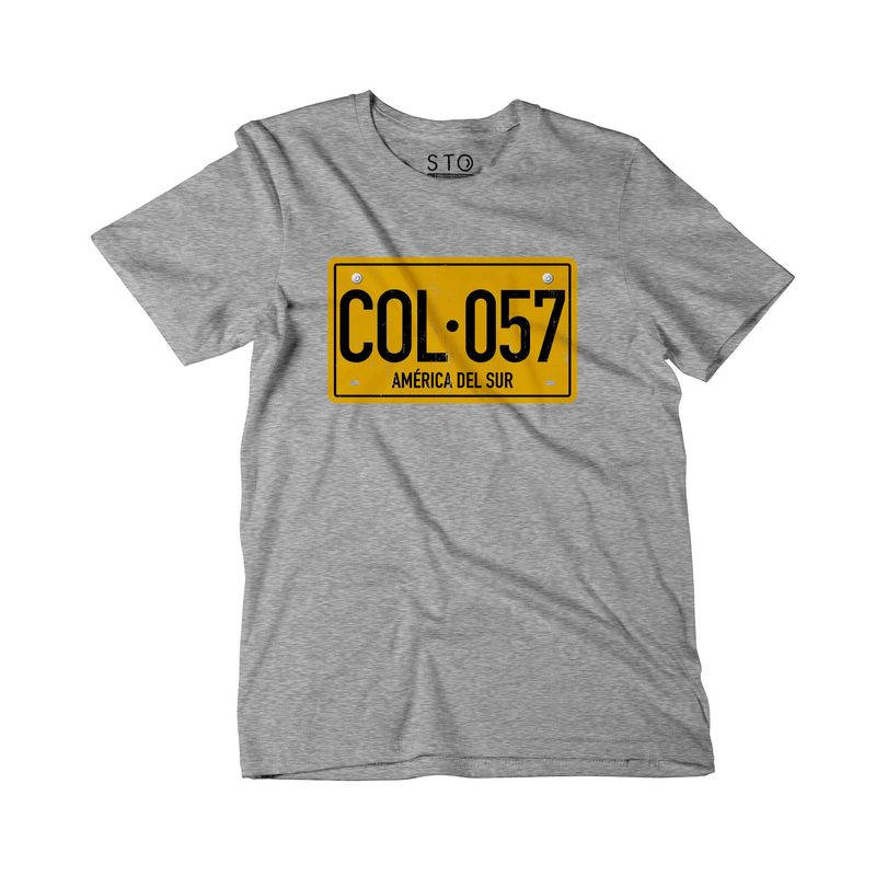 SIABATTO - Camiseta Estampada Hombre - Placa Colombia