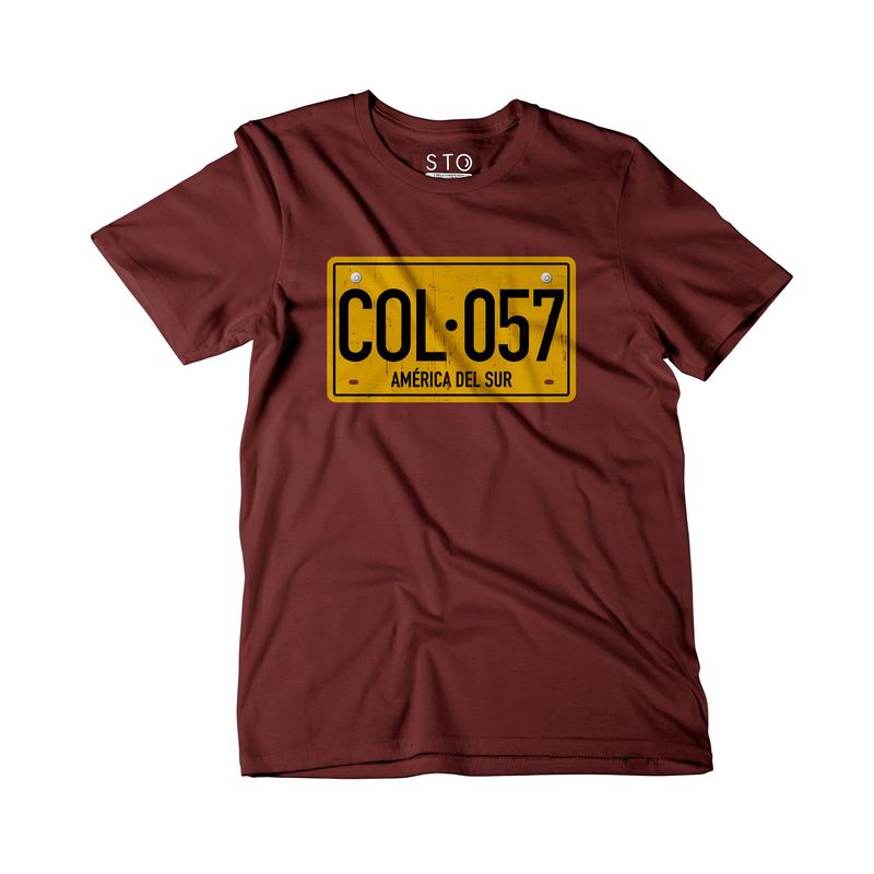 SIABATTO - Camiseta Estampada Hombre - Placa Colombia
