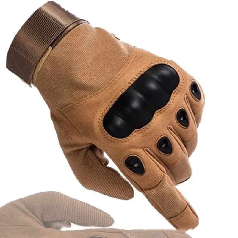 GENERAL - Guantes Largos Para Moto Tácticos Con Protección Nudillos Talla L