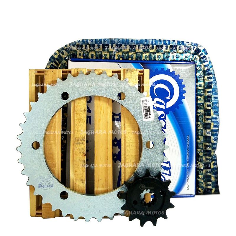GENERICO - Kit Arrastre Honda Xre 300 Cadena Dorada Cassarella