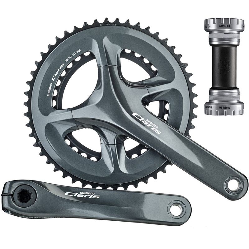 SHIMANO - Biplato Biela Shimano Claris R2000 5034 8v Plato Bicicleta