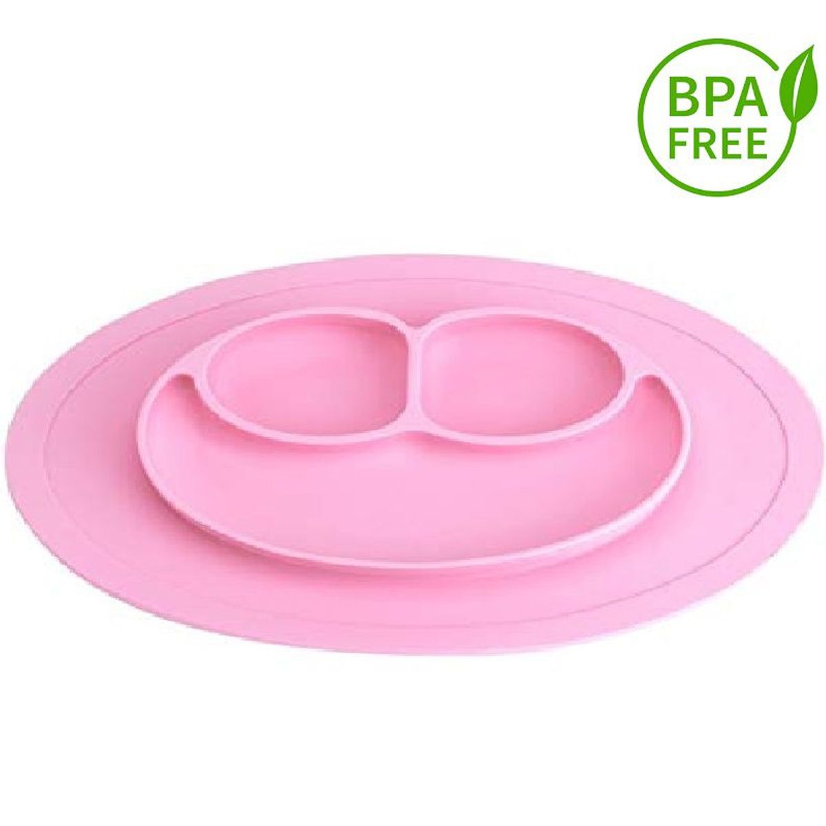 GENERICO - Plato Antideslizante en silicona para Bebe - Carita