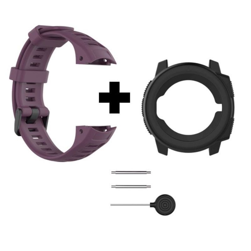 GENERICO - Pulso Correa  Silicona Caja Reloj Garmin Instinct Violeta