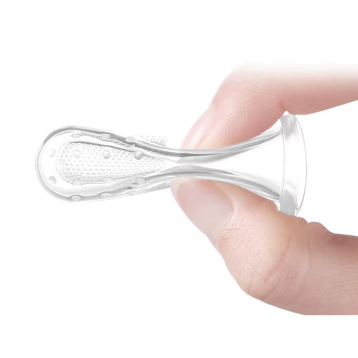 GENERICO - Cepillo Dental  Dedal en silicona para Bebes o Mascota