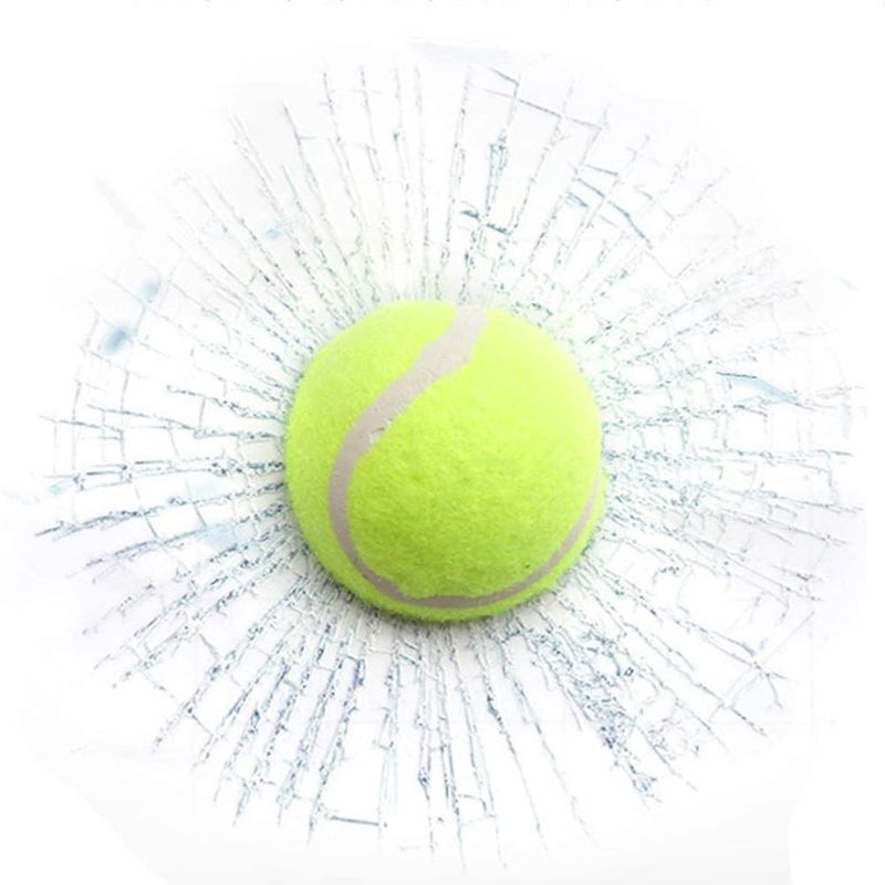 GENERICO - Sticker Calcomania Cristal Roto 3d Pelota De Tenis Carro