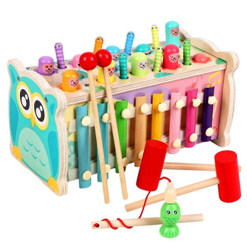 GENERICO - Juego Didáctico Montessori Xilófono Y Martillo Para Niños