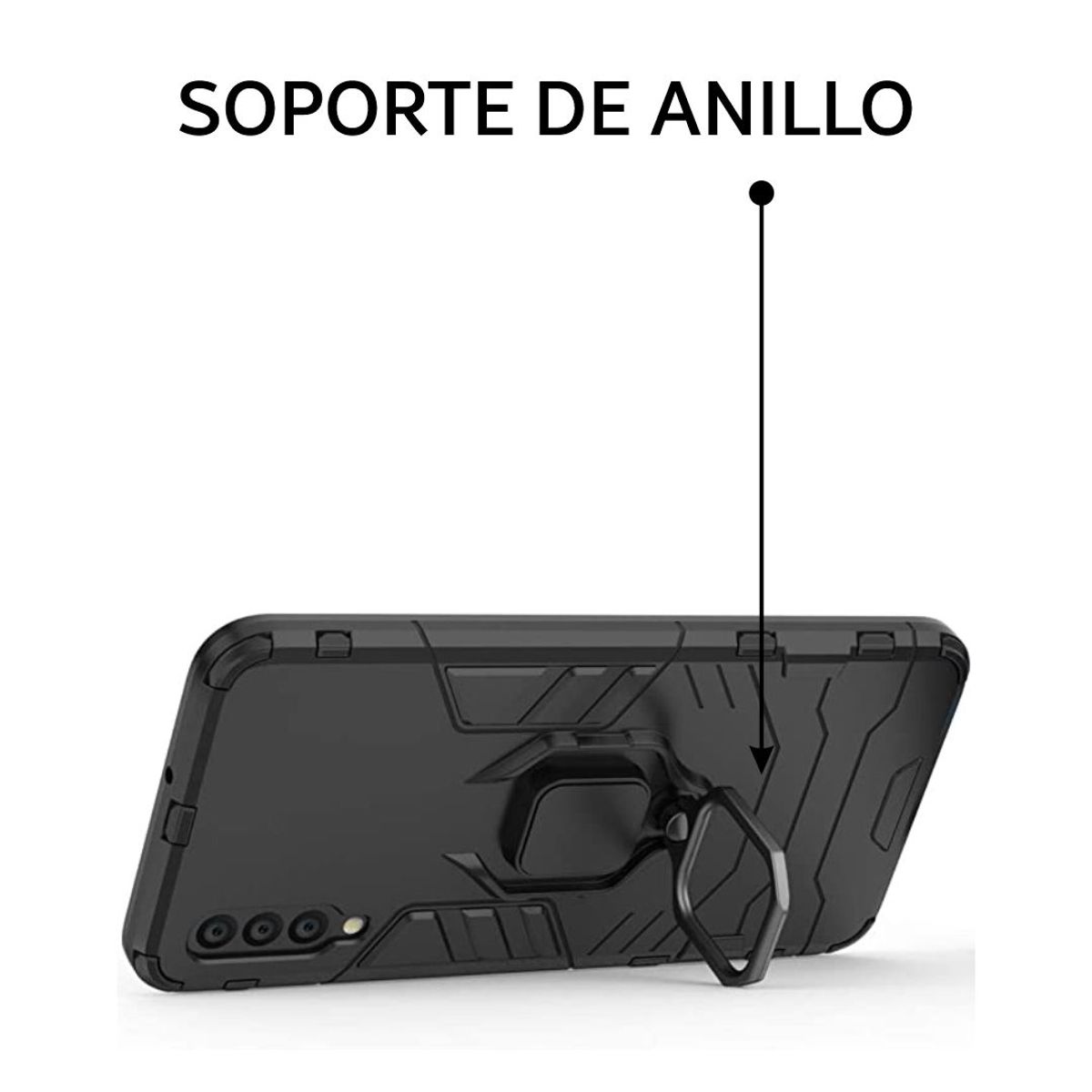 GENERICO - Funda Anti Golpes Anillo Compatible con Vivo V25e Azul