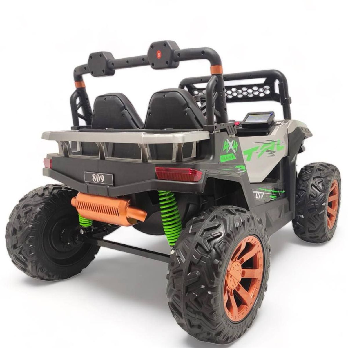 BEBESUNITA - Carro Eléctrico Niño 4X4 Pantalla Táctil Video Doble Puesto