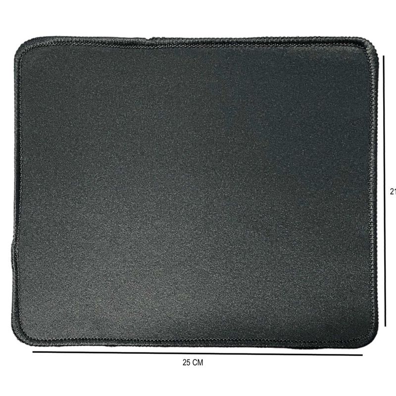 GENERICO - Pad Mouse Gamer Base Antideslizante 25 X 21 Cm Mod Negro