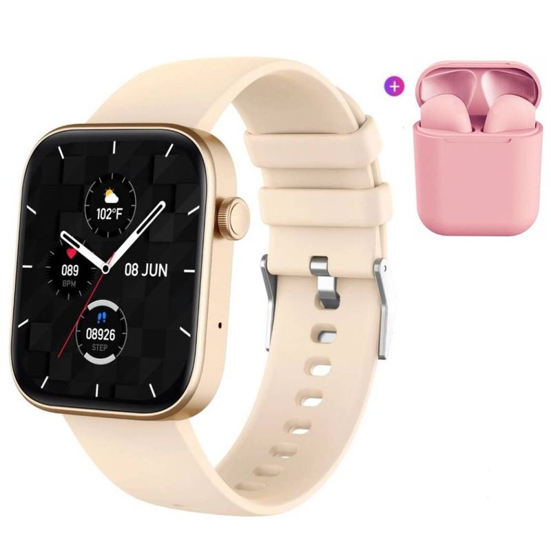 COLMI - Reloj Inteligente Para Mujer Última Generación P71 Gold  Auriculares.