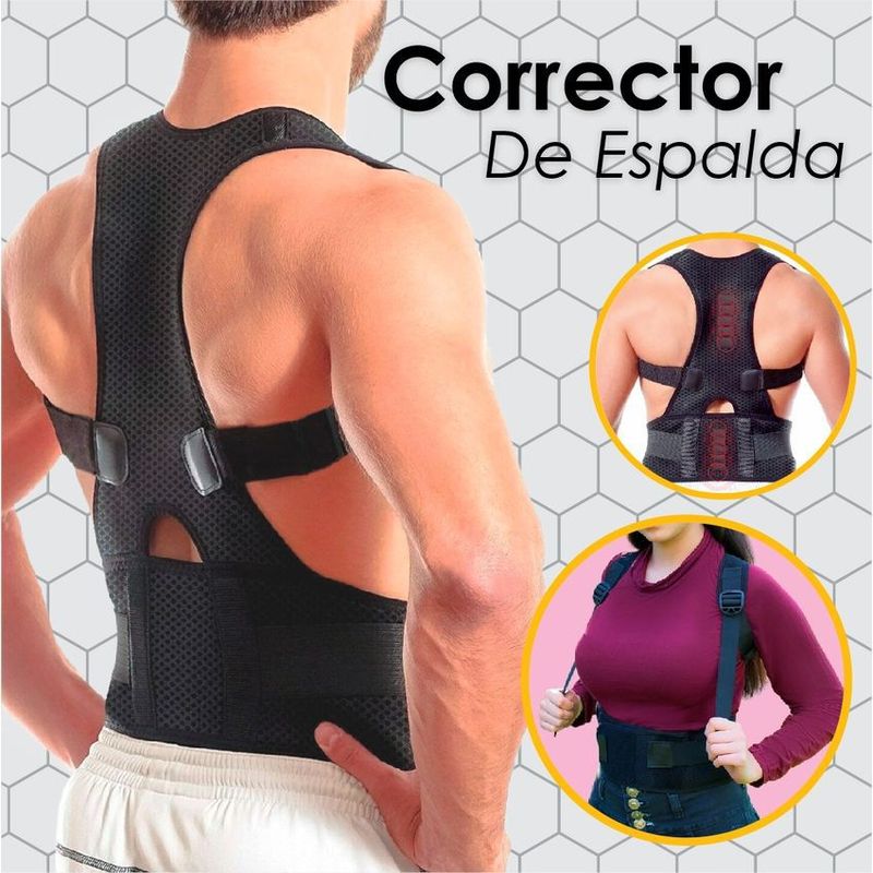GENERICO - Corrector de postura para hombres mujeres magnético extreme