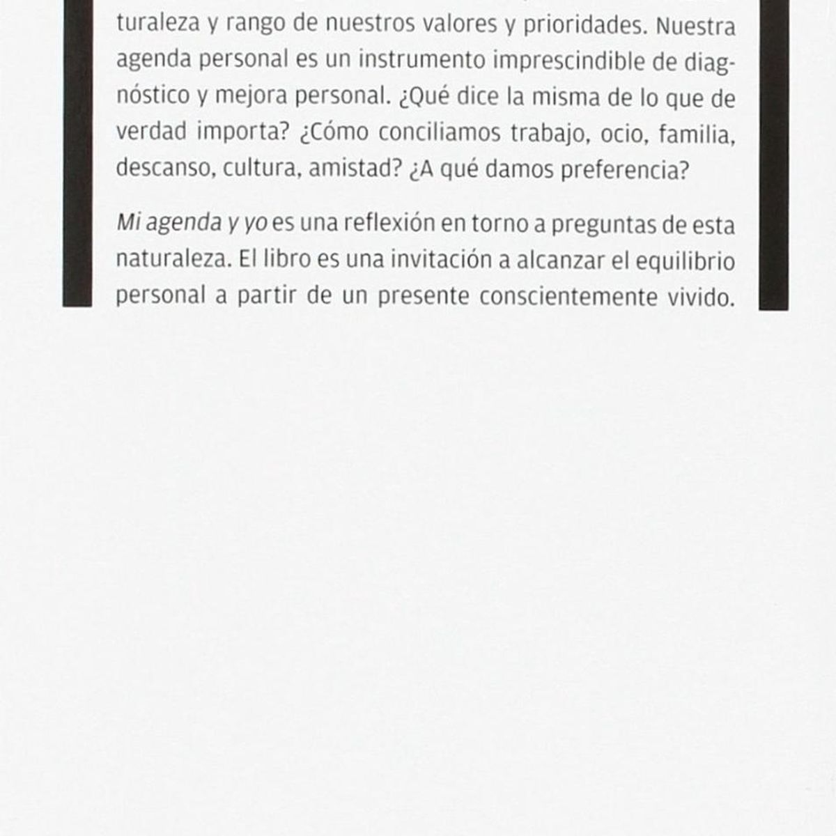PLATAFORMA - Mi Agenda Y Yo: Repensando Nuestra Relación Con El Tiempo