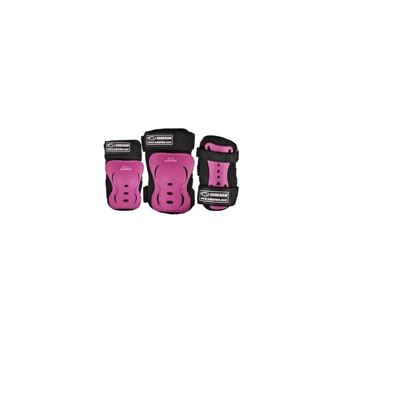 CANARIAM - Protección Patines Coderas Rodilleras Guantes Fucsia