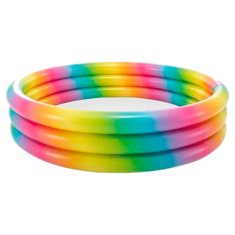 GENERICO - Piscina Inflable Intex 58449 Redonda Arcoiris 3 Aros Niños