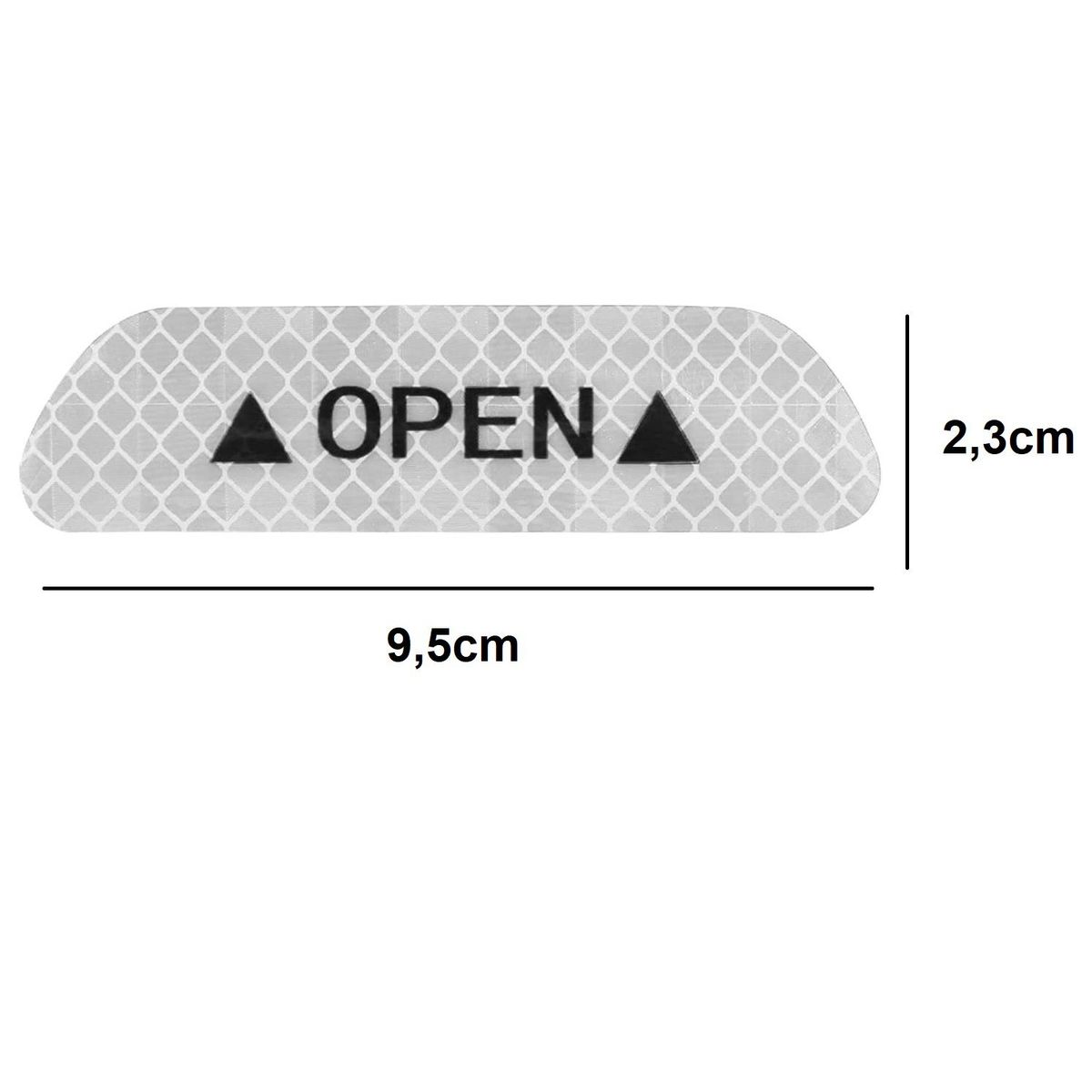 GENERICO - Adhesivo de seguridad puerta abierta open x4