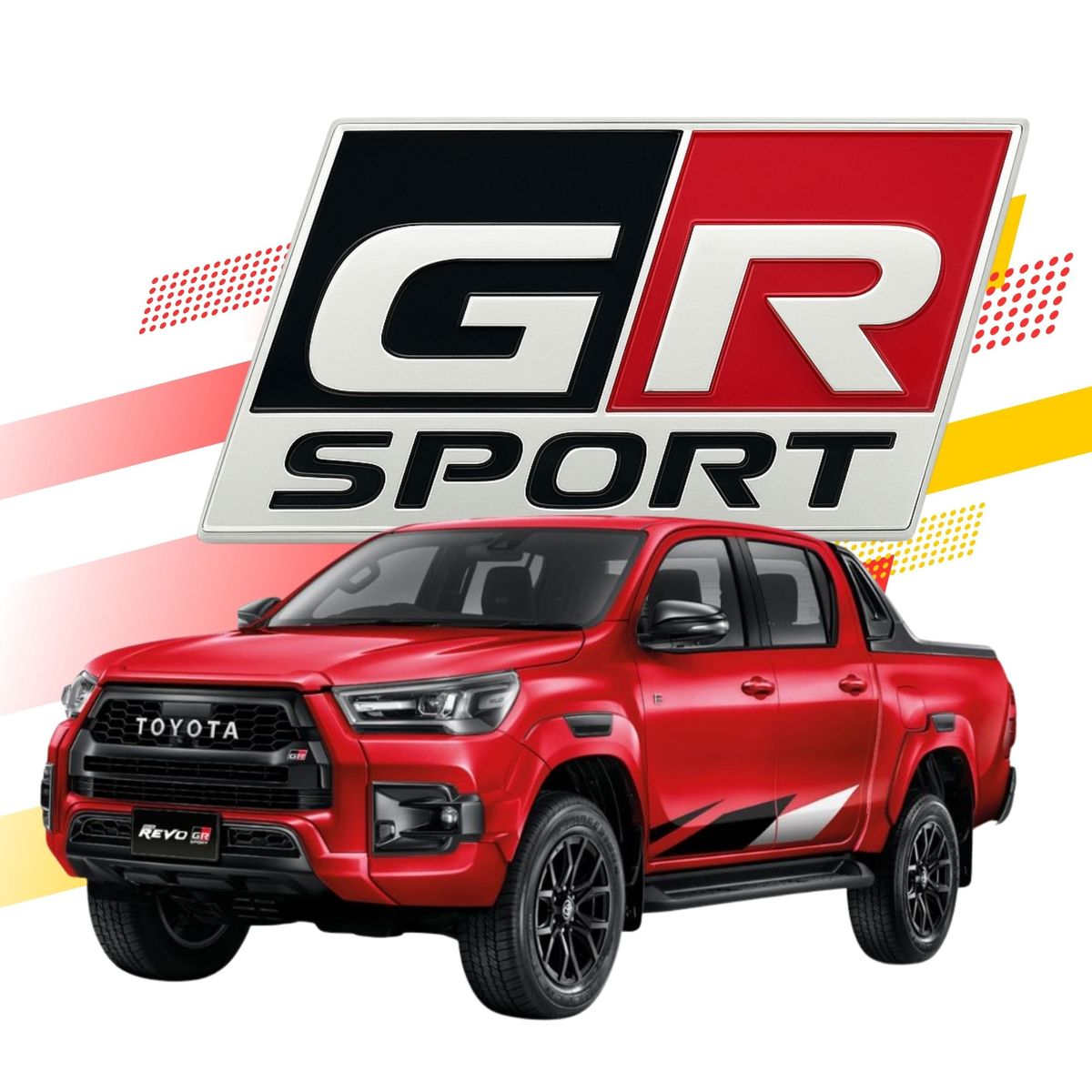 GENERICO - Emblema toyota gazoo racing hilux fortuner sahara